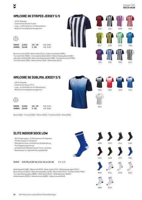 Hummel Teamsport Katalog 2024