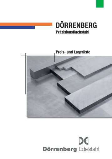 Preis- und Lagerliste Präzisionsflachstahl - Doerrenberg.de