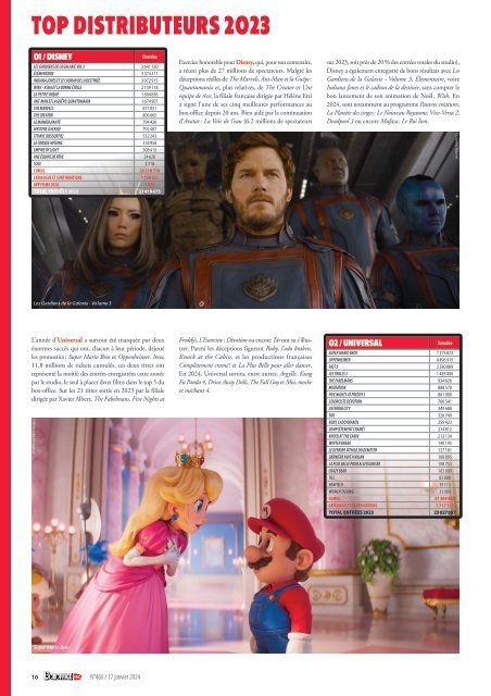 Boxoffice Pro n°460 – 17 janvier 2024