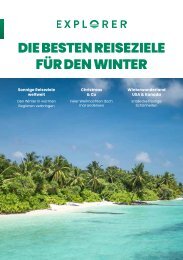 Die besten Reiseziele für den Winter mit Explorer