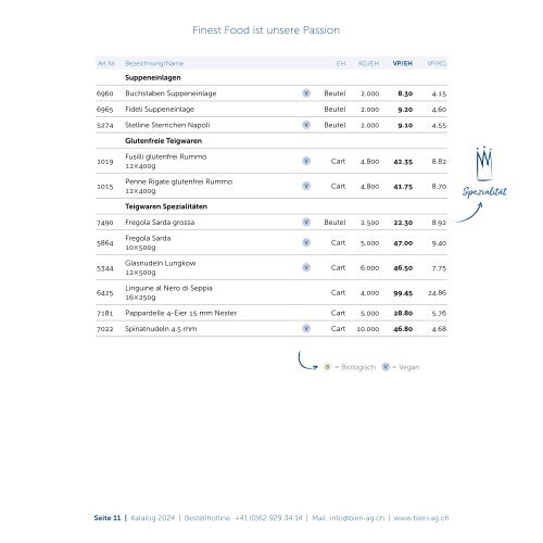 Katalog Bieri AG 2024