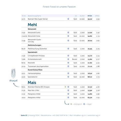 Katalog Bieri AG 2024