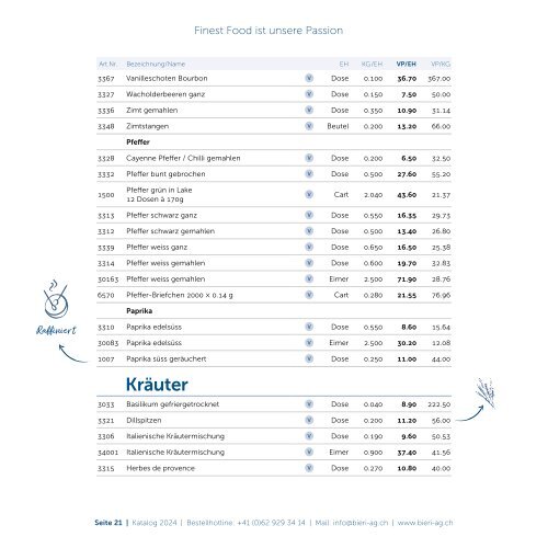 Katalog Bieri AG 2024