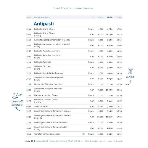 Katalog Bieri AG 2024