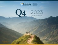 2023 Q4 In Review - Integrity Wealth Advisors, Ventura & Ojai, California