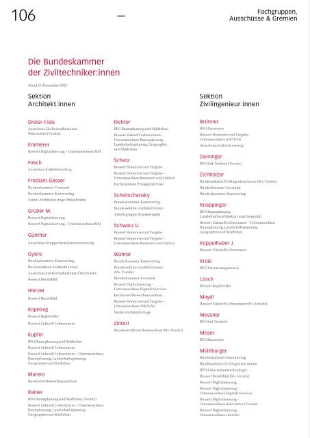 zt:2023 - Jahrbuch der Kammer der Ziviltechniker:innen für Steiermark und Kärnten