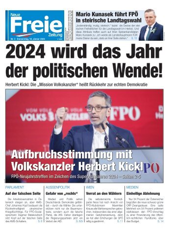 2024 wird das Jahr der politischen Wende! 