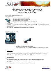 Handbearbeitungsmaschinen von Makita & Flex - GLS GmbH