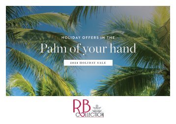 RB Collection 2024 Luxury Holiday Offers booklet
