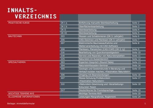 bau- technik - Naturstein-Verband Schweiz (NVS)