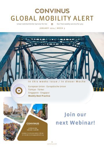 CONVINUS Global Mobility Alert - Week 3.2024