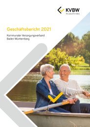 Geschäftsbericht KVBW 2021