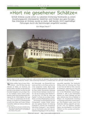 Das Schloss Ambras in Innsbruck