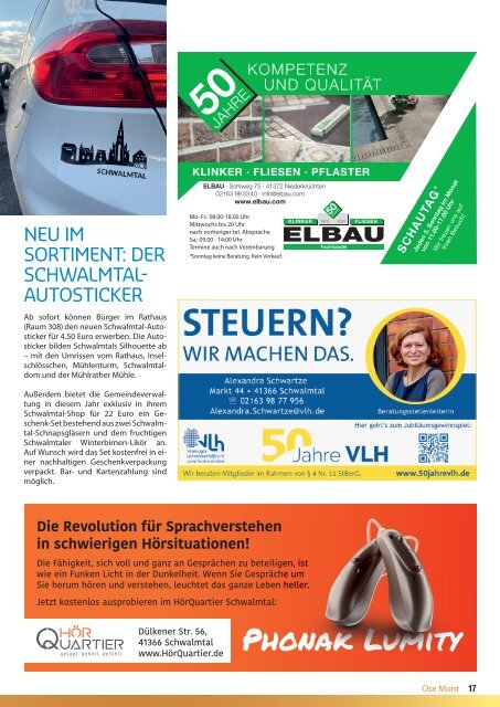 OSE MONT - Schwalmtals Gemeindejournal - Ausgabe Januar 2024