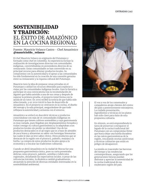 Revista Gourmet Cafetero edicion 15 de  2024