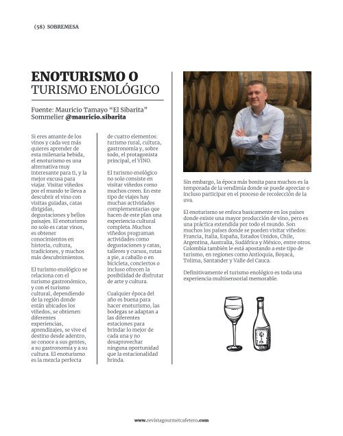 Revista Gourmet Cafetero edicion 15 de  2024