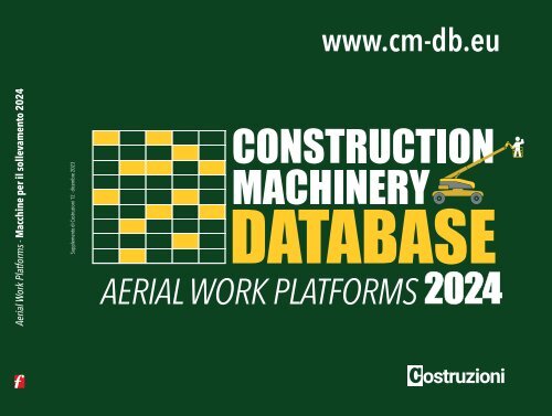 Construction Machinery Database - Aerial Work Platforms 2024