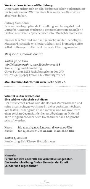 Programm 2012-2013 - Illenau-Werkstätten