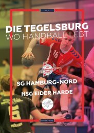 Die Tegelsburg No. 11 - Wo Handball lebt - Hallenheft 3. Liga SG Hamburg-Nord vs. HSG Eider Harde