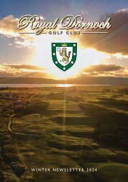 Royal Dornoch Winter Newsletter 2024