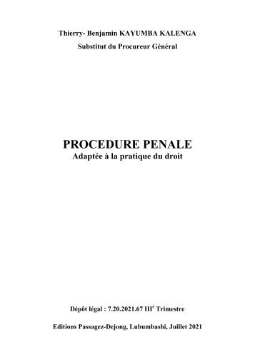 PROCEDURE PENALE LUNDI 29112021fin