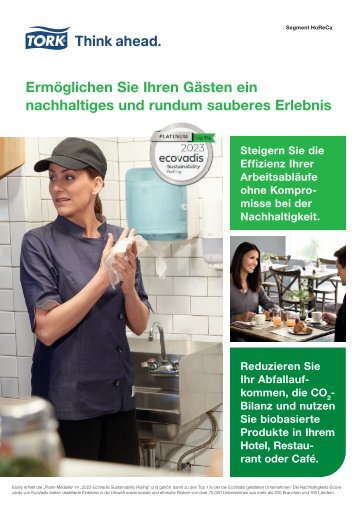 Tork - Nachhaltigkeit (Hotel, Restaurant, Catering)
