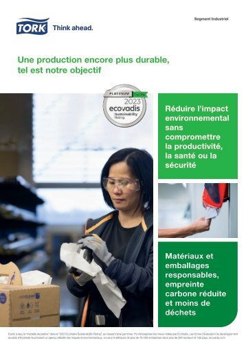 Tork - le développement durable dans l'industrie