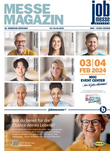 Das MesseMagazin zur jobmesse münchen 2024