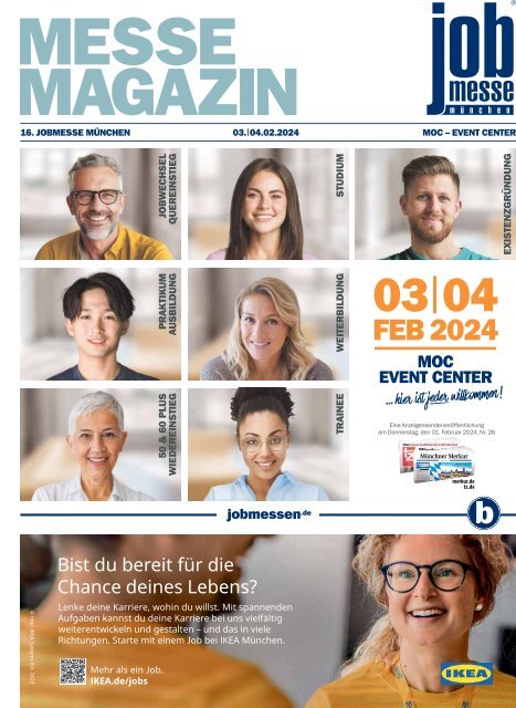 Das MesseMagazin zur jobmesse münchen 2024