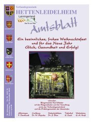 HETTENlEIDElHEIM - Fieguth-Amtsblätter, SÜWE GmbH