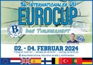 36. internationaler EuroCup 2024 by BWWL - Das Turnierheft