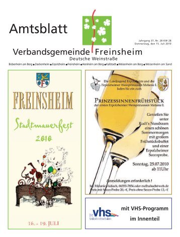 Gert Weber - Verbandsgemeinde Freinsheim