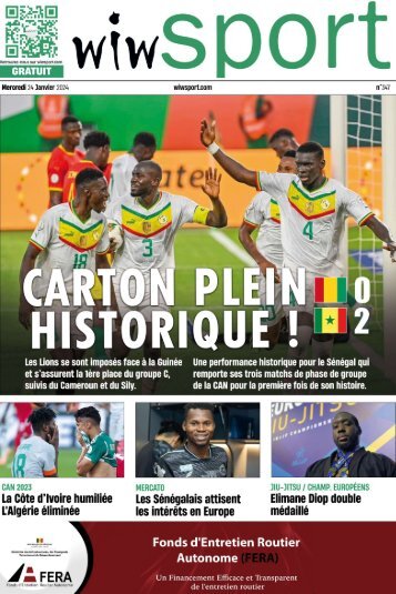 Journal wiwsport n347 - 24 janvier 2024