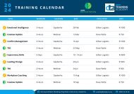 DTA / HR Partners 2024 Training Calendar
