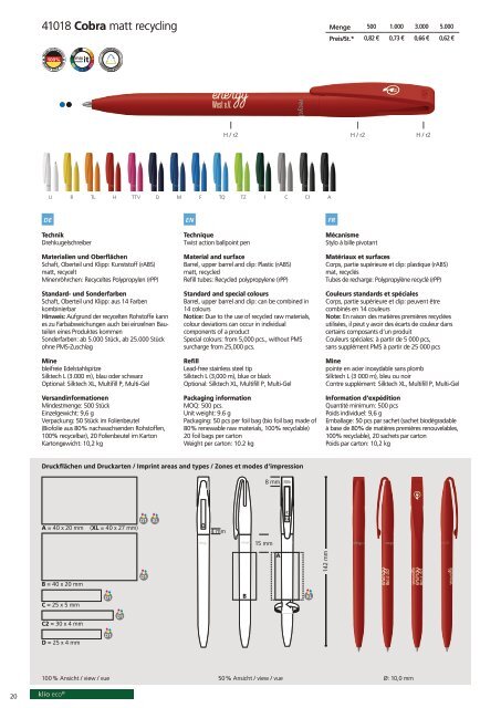 Klio-Eterna_Broschuere_Eco 2024 Bio&Recycling Modelle