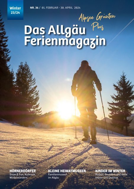 Das Allgäu Ferienmagazin - Alpsee Grünten Plus "Ausgabe 36"