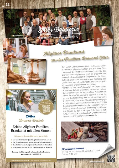 Das Allgäu Ferienmagazin - Alpsee Grünten Plus "Ausgabe 36"