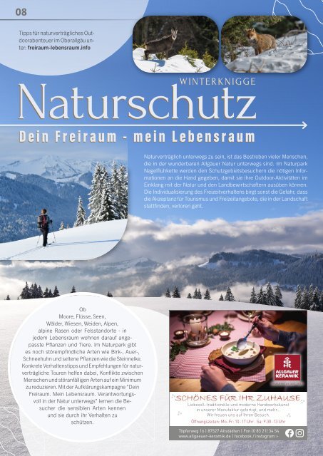 Das Allgäu Ferienmagazin - Alpsee Grünten Plus "Ausgabe 36"