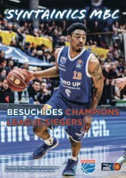 Spieltagsheft Telekom Baskets Bonn