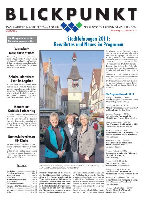 Blickpunkt Ausgabe 07-2011.pdf - Stadt Winnenden