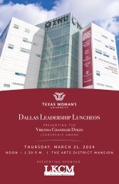 Dallas Leadership Luncheon Brochure 2024