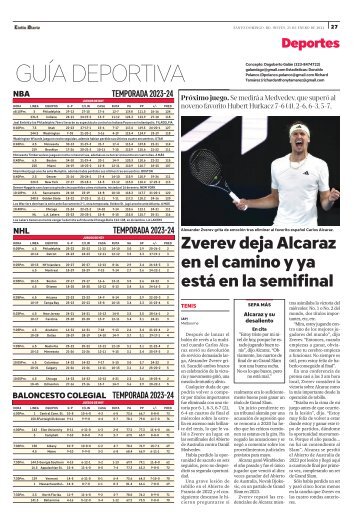 Guía Deportiva 25-01-2024