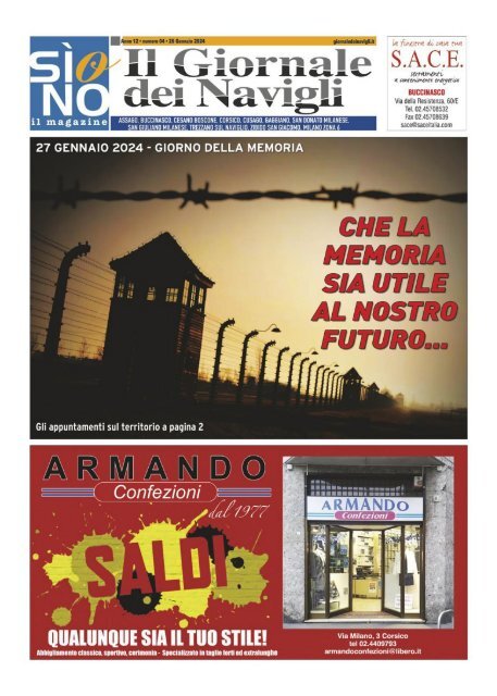 Giornale dei Navigli n. 4 - 26 gennaio 2024