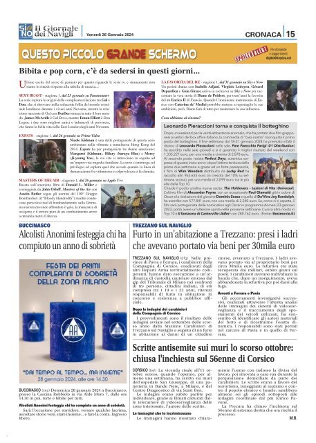 Giornale dei Navigli n. 4 - 26 gennaio 2024