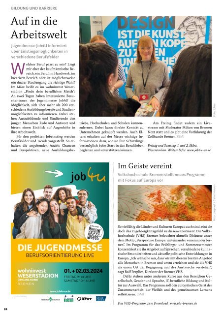 STADTMAGAZIN Bremen Februar 2024