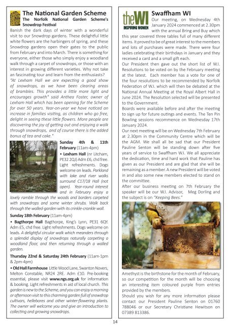 Swaffham Newsletter