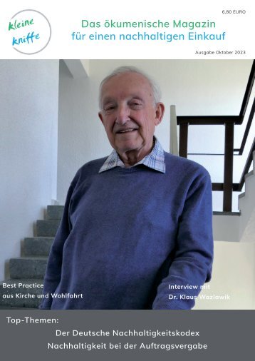 Das ökumenische Magazin für nachhaltige Beschaffung, Ausgabe Oktober 2023