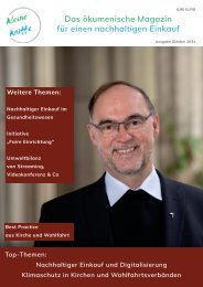 Das ökumenische Magazin für nachhaltige Beschaffung, Ausgabe April 2022