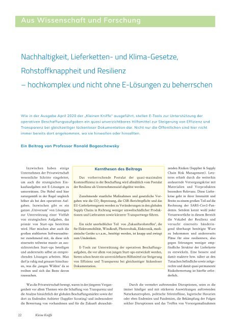 Das kommunale Magazin für nachhaltige Beschaffung, Ausgabe April 2022