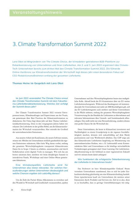 Das betriebliche Magazin für nachhaltige Beschaffung, Ausgabe April 2022